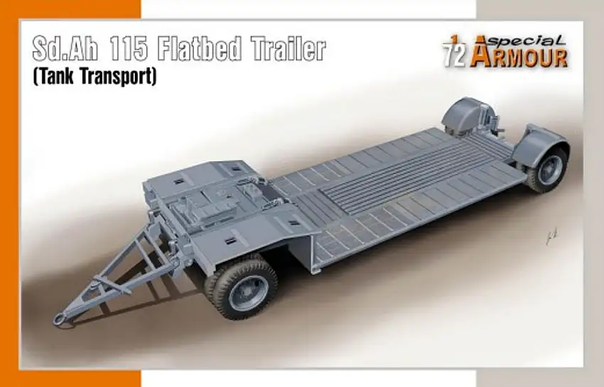 SdAh 115 Tank Transport Flatbed Trailer 1/72 Special Hobby