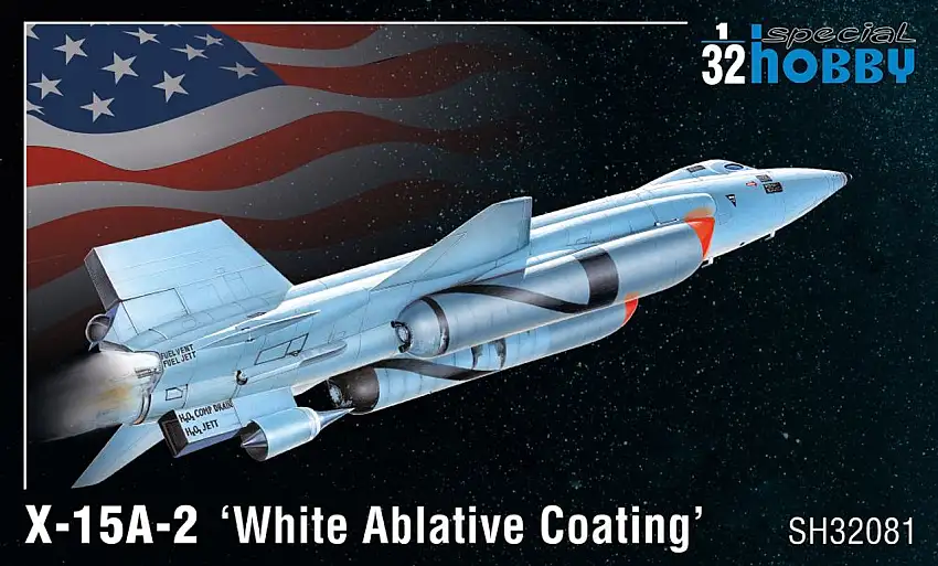 X-15A-2 White Ablative Coating High Speed Aircraft 1/32 Special Hobby
