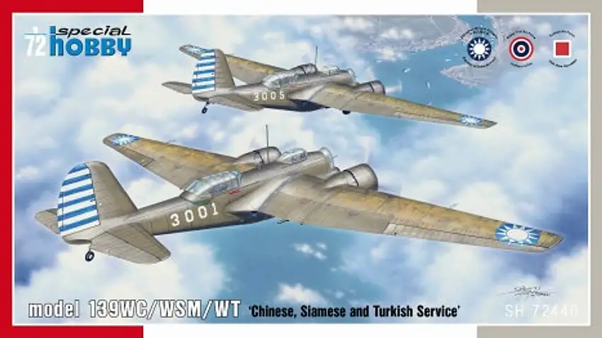Martin B-10 Model 139WC/WSM/WT Bomber 1/72 Special Hobby