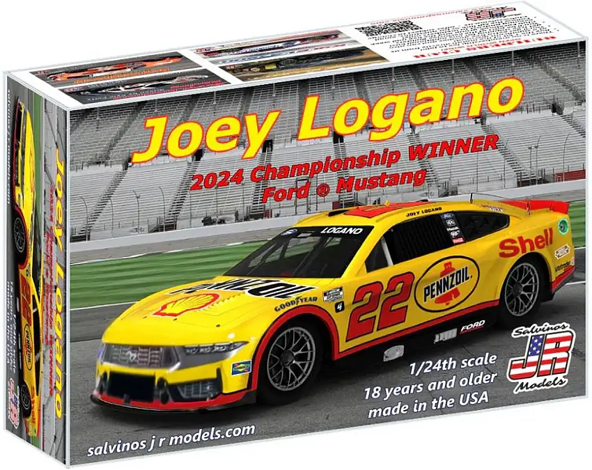Joey Logano 2024 NASCAR Ford Mustang Championship Winner (Ltd Prod) 1/24 Salvinos JR