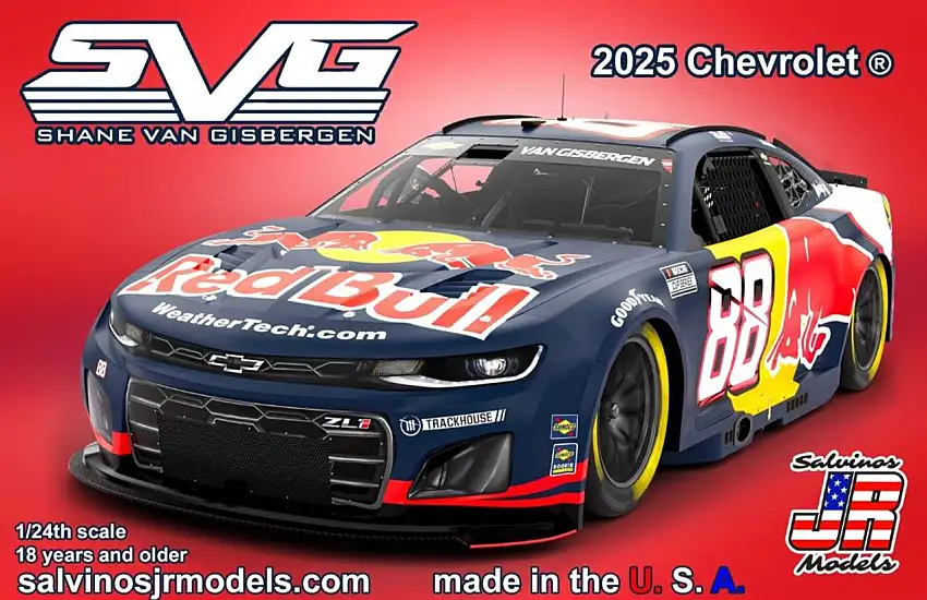 Shane Van Gisbergen 2025 NASCAR Chevrolet Camaro ZL1 Race Car (Primary) 1/24 Salvinos JR