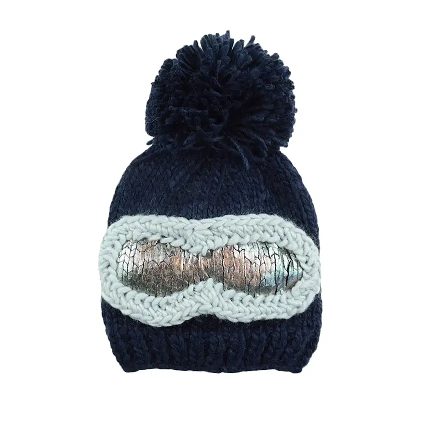 Ski Goggles Beanie, Navy