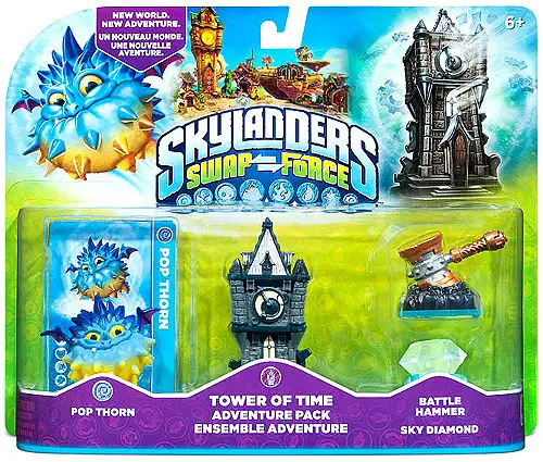 Skylanders Swap Force Tower of Time Adventure Pack [Pop Thorn Battle Hammer Sky Diamond]