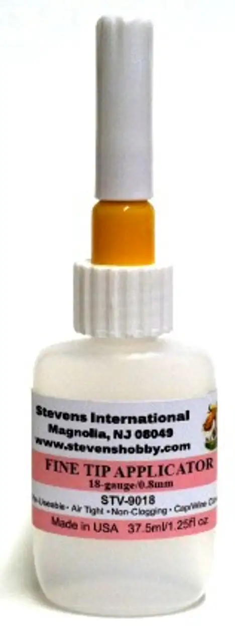 Needlepoint Bottle, Stainless Steel Applicator 18 Gauge, 0.8mm Stevens Motors