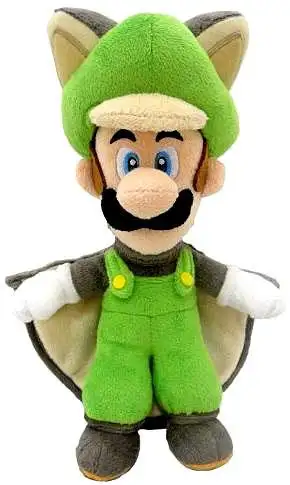 New Super Mario Bros. U Luigi 14-Inch Plush [Flying Squirrel]