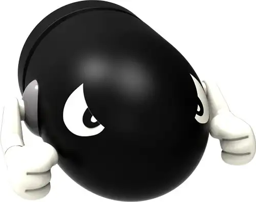 K'NEX Super Mario Bullet Bill 2-Inch Minifigure [Loose]