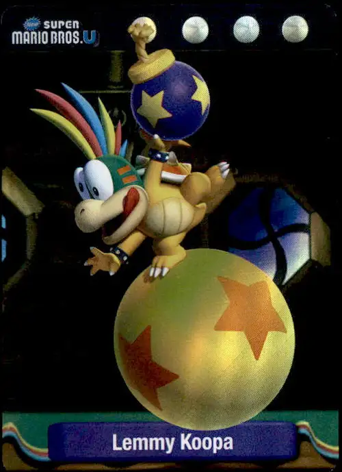 Super Mario Lemmy Koopa Dog Tag Trading Card #17