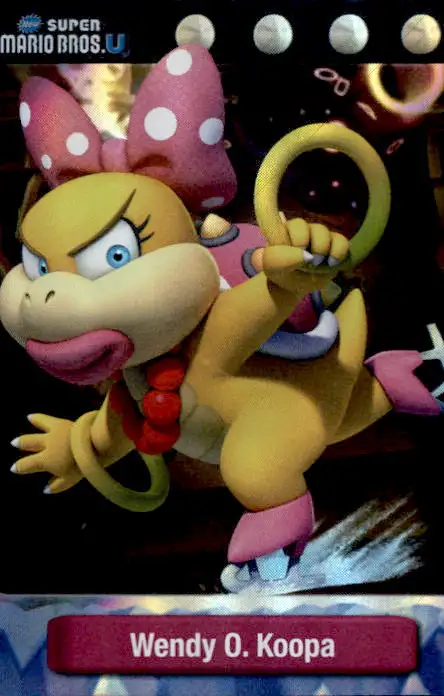 Super Mario Wendy O. Koopa Dog Tag Trading Card #20