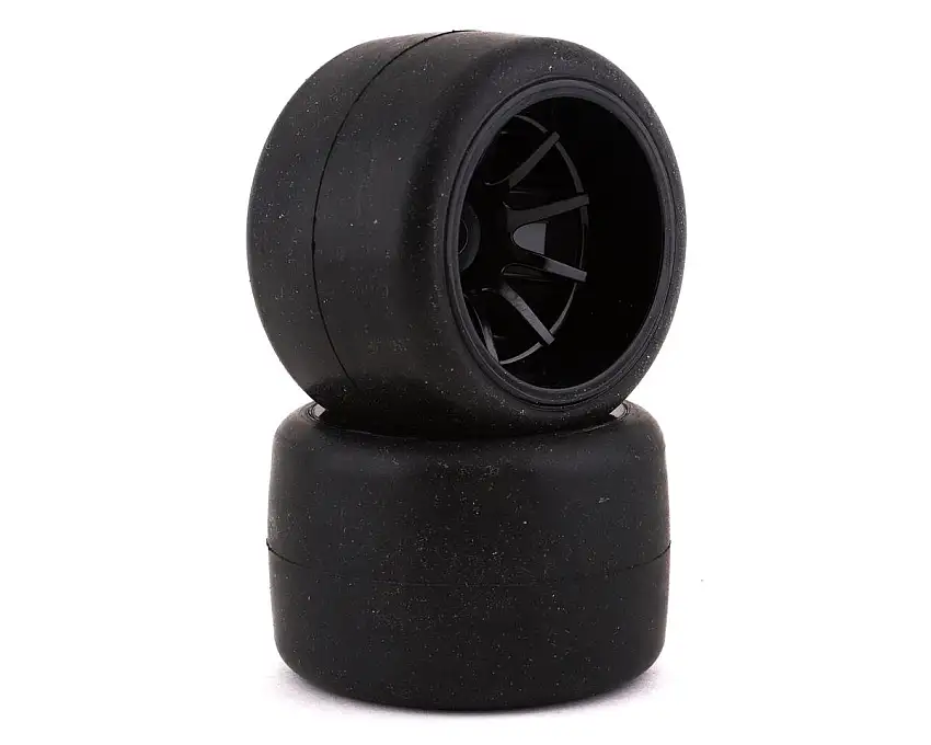 Sweep F1 EXP Pre-Mounted Rear Rubber Tires (Black) (2) (Soft) w/14mm Hex