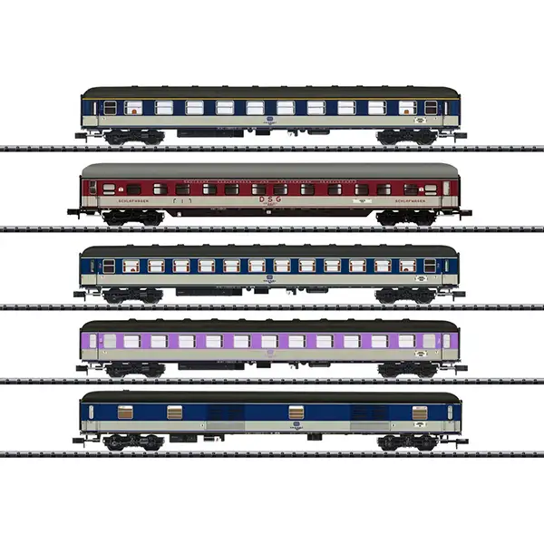 MiniTrix 15473 D 730 Express Train Passenger Car Set