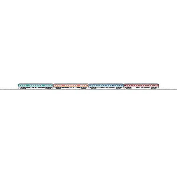 MiniTrix 15806 New Colors Passenger Car Set