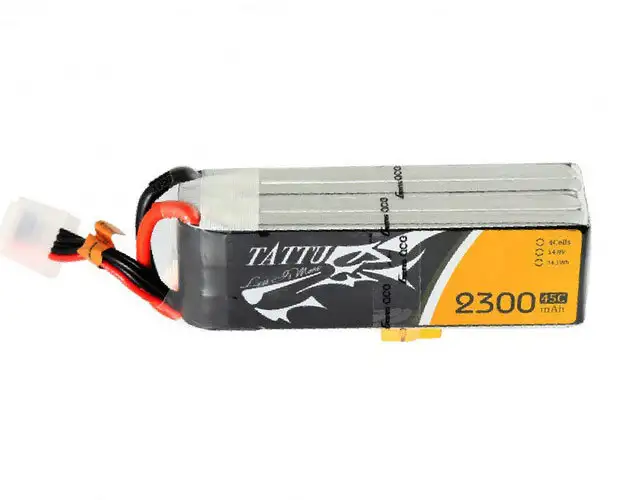 Tattu 2300mAh 45C 4S1P Lipo Battery Pack With XT60 Plug
