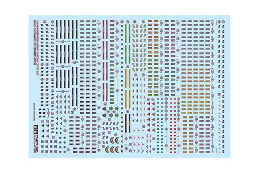WWII German Military Insignia African Corps/Waffen SS Decal Set 1/35 Tamiya
