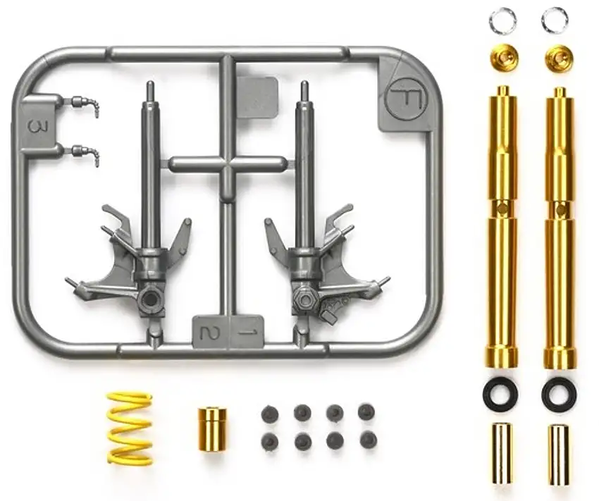 Yamaha YZF-R1M Front Fork Motorcycle Detail Set 1/12 Tamiya