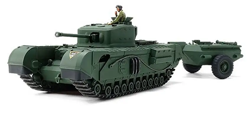 British Churchill Mk VII Crocodile Tank 1/48 Tamiya
