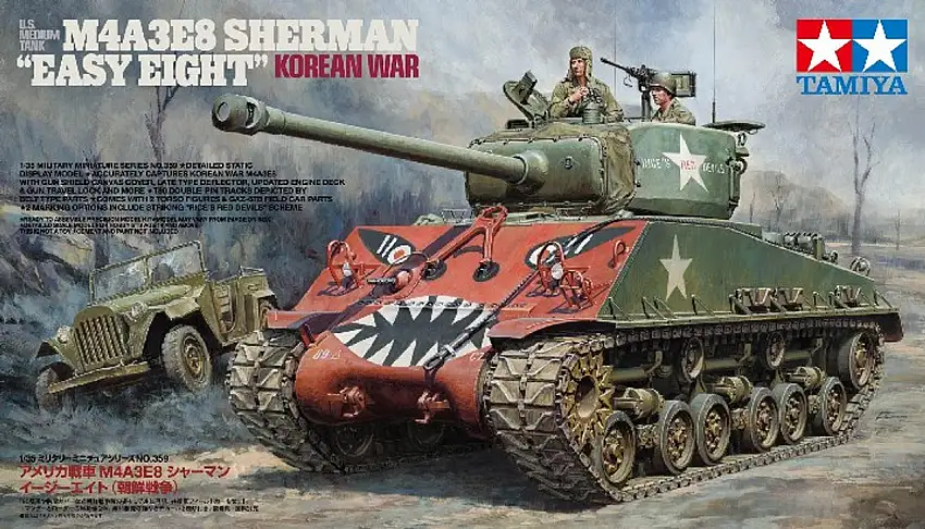 US M4A3E8 Sherman Easy Eight Medium Tank Korean War 1/35 Tamiya