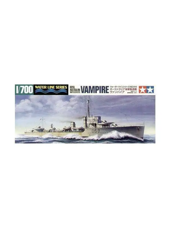Tamiya 31910 Australian Destroyer Vampire 1/700 Scale Plastic Model Kit