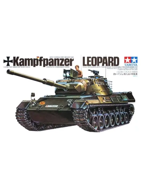 Tamiya 35064 German Leopard I Main Battle Tank 1/35 Scale Plastic Model Kit