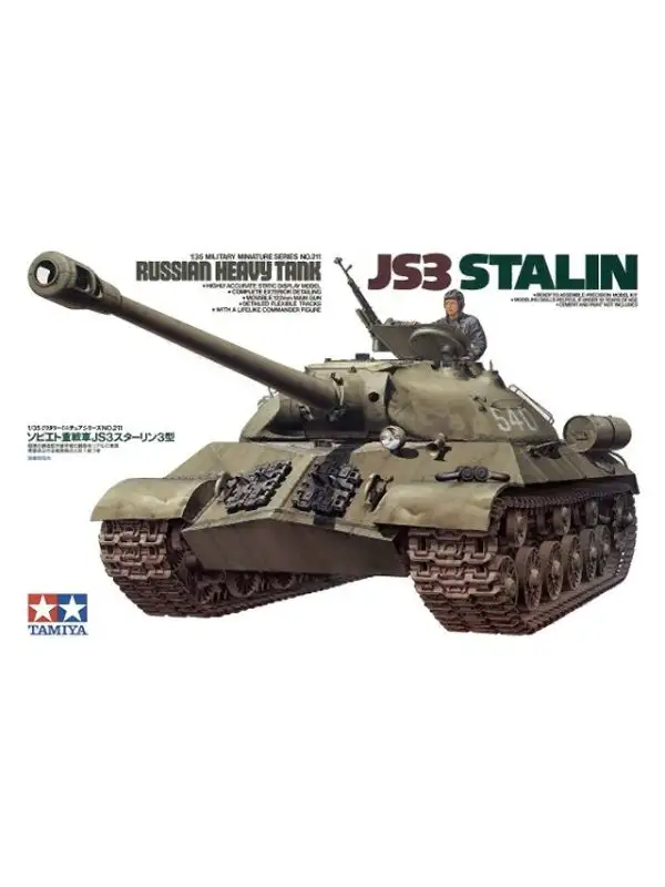 Tamiya 35211 WWII Soviet JS3 Stalin Tank 1/35 Scale Plastic Model Kit
