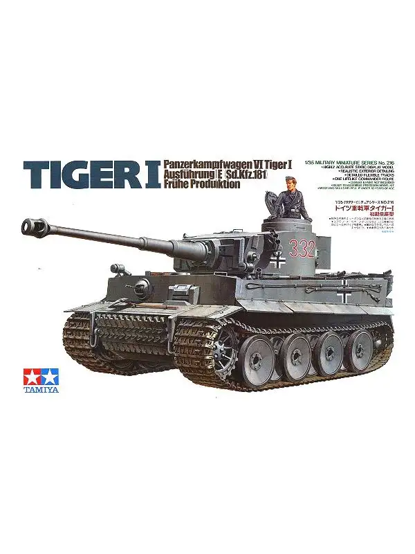 Tamiya 35216 WWII German Tiger I Tank Early Production 1/35 Scale Model Kit