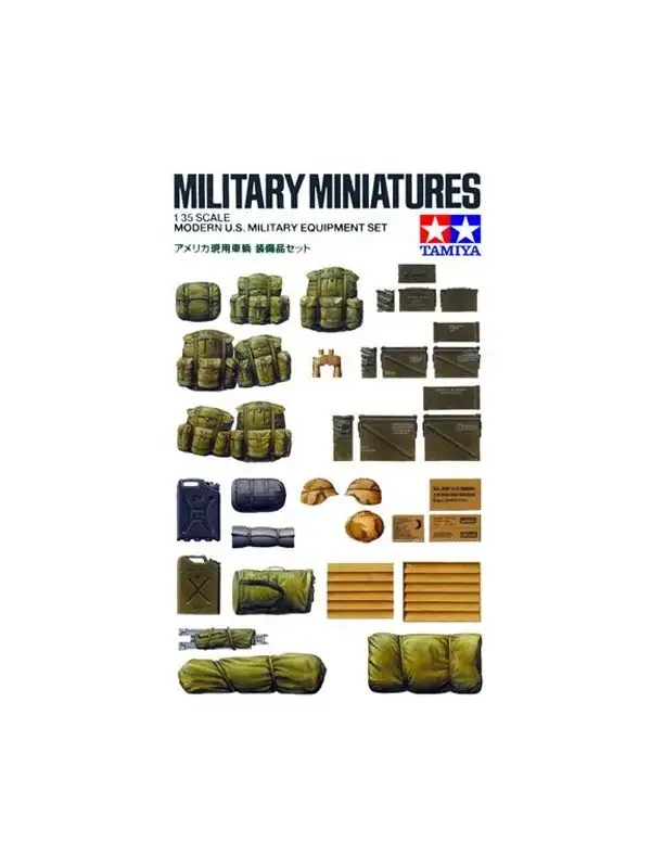 Tamiya 35266 Modern US Army Military Equipment Set 1/35 Scale Model Kit
