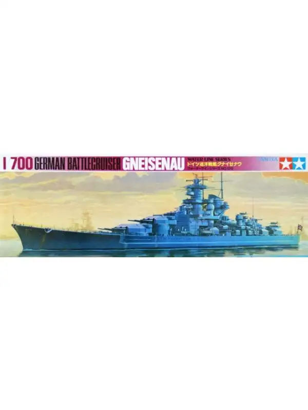 Tamiya 77520 German Battleship Gneisenau 1/700 Scale Plastic Model Kit