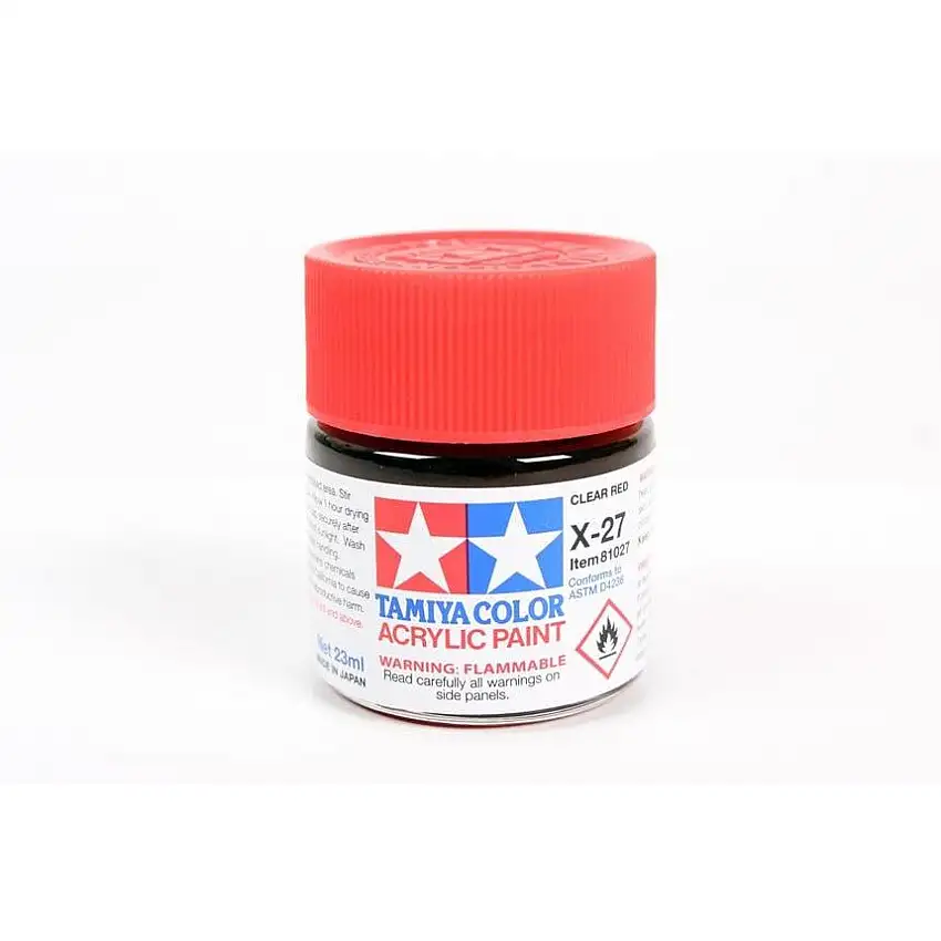 Tamiya Acrylic X-27 Clear Red