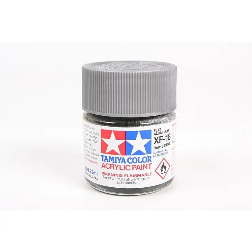 Tamiya Acrylic XF-16 Flat Aluminum