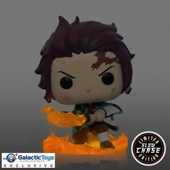Galactic Toys Exclusive - Funko Pop! Animation: Demon Slayer-Tanjiro Glow Chase Edition