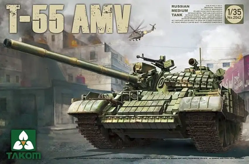 Russian T55AMV Medium Tank 1/35 Takom