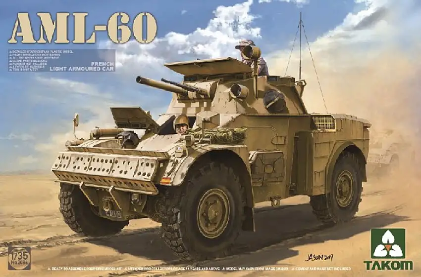 French AML60 Light Armored Car 1/35 Takom