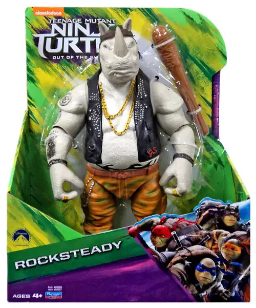 Teenage Mutant Ninja Turtles Out of the Shadows Rocksteady Action Figure [11 Inch]