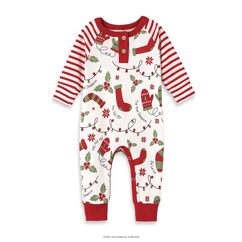 Tis The Season Henley Bamboo Romper