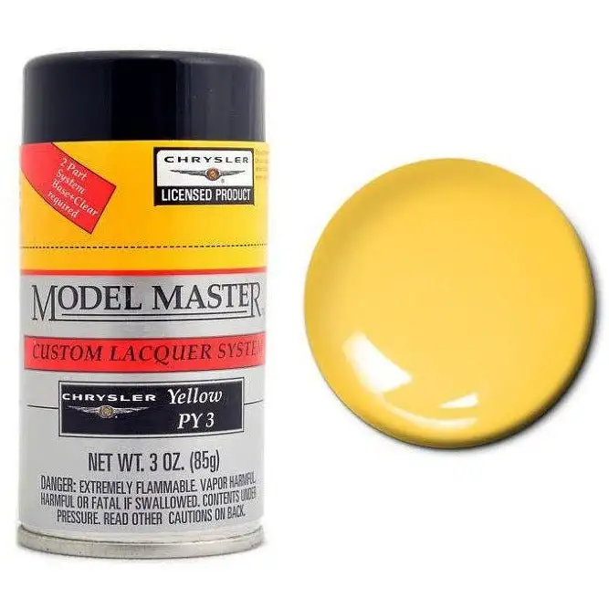 Testors Auto Lacquer Spray CHRYSLER - YELLOW