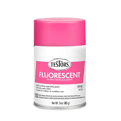 Testors Enamel Spray Fluorescent Pink