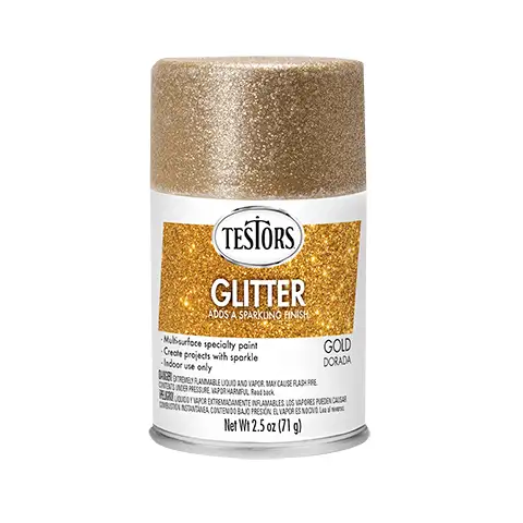 Testors Enamel Spray Gold Glitter