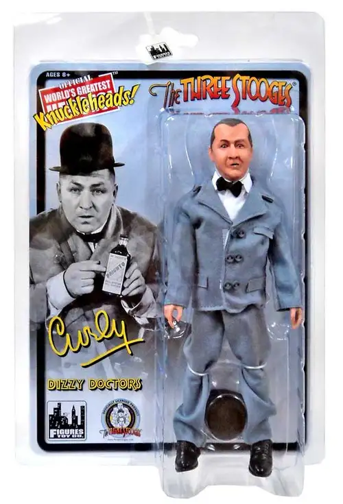 The Three Stooges Dizzy Doctors Curly Action Figure