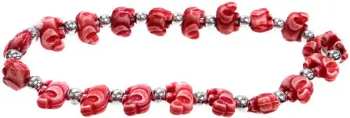 Elephantz Red Elephants Bracelet