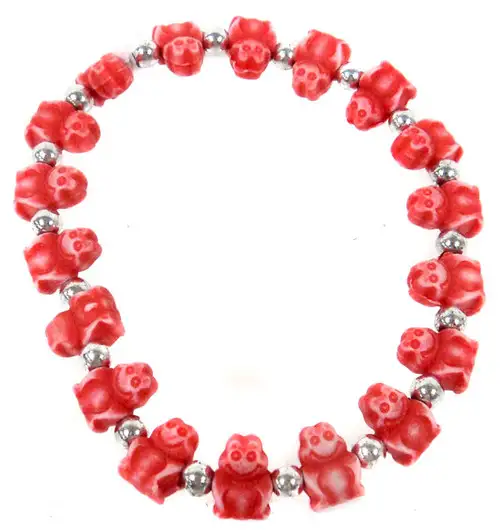 Frogz Red Frogs Bracelet