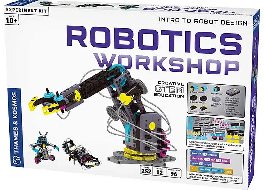 Robotics Workshop Intro to Robot Design Creative STEM Experiment Kit Thames & Kosmos