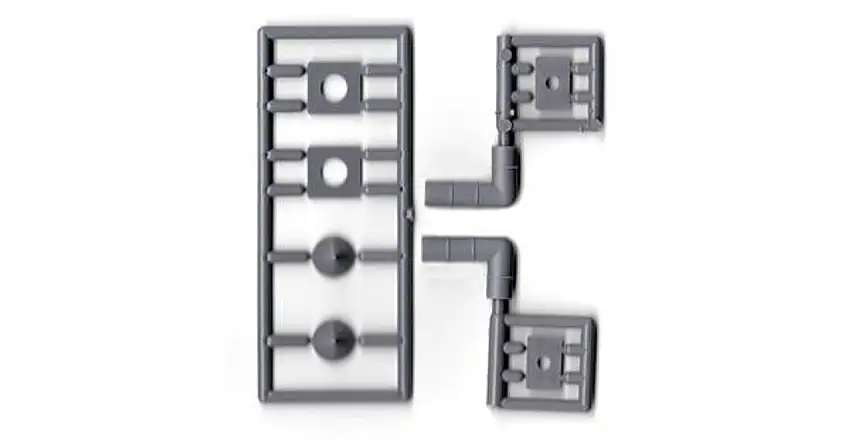 3' x 5' x 16" Right Angle Vent Pipe (2 Sets) HO Scale Tichy Trains