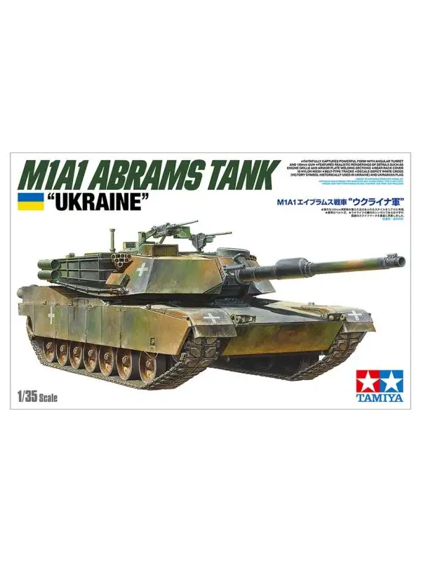 Tamiya 25216 Ukrainian M1A1 Abrams 1/35 Scale Plastic Model Kit
