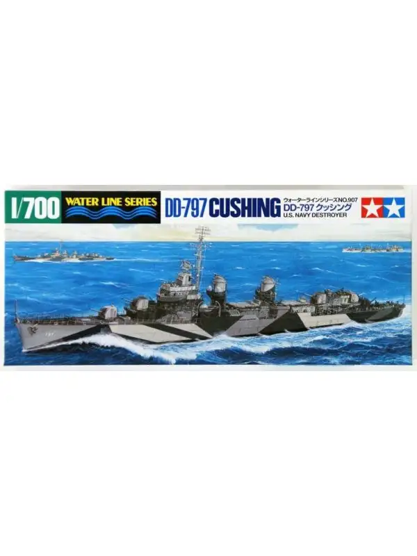 Tamiya 31907 US Destroyer Cushing DD-797 1/700 Scale Plastic Model Kit