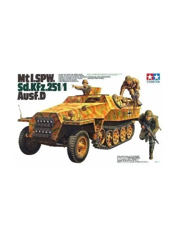Tamiya 35195 Sd.Kfz.251/1 Ausf. D Half-Track 1/35 Scale Plastic Model Kit