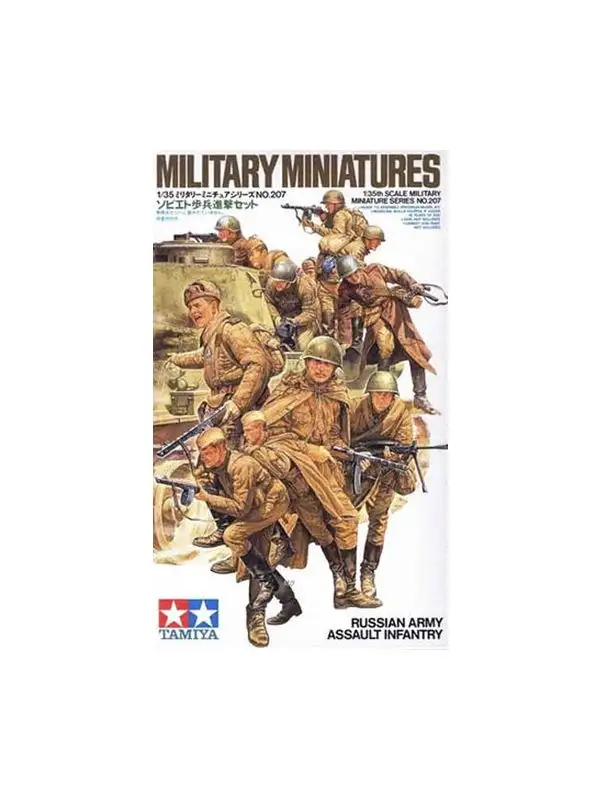 Tamiya 35207 WWII Russian Assault Infantry 1/35 Scale Plastic Model Figures