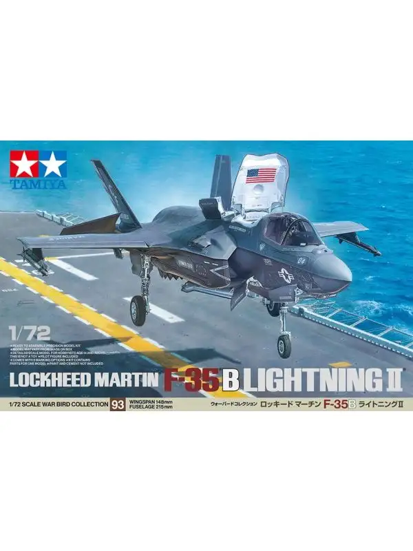 Tamiya 60793 Lockheed Martin F-35B Lightning II 1/72 Scale Plastic Model Kit