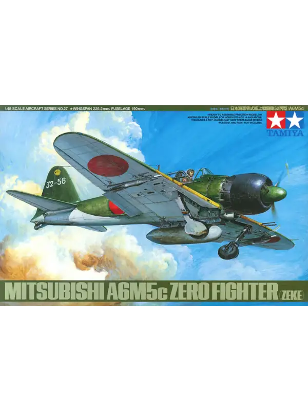 Tamiya 61027 Mitsubishi A6M5C Type 52 1/48 Scale Plastic Model Kit
