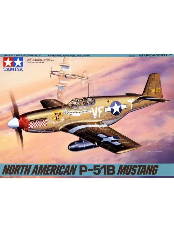 Tamiya 61042 North American P-51B Mustang 1/48 Scale Plastic Model Kit