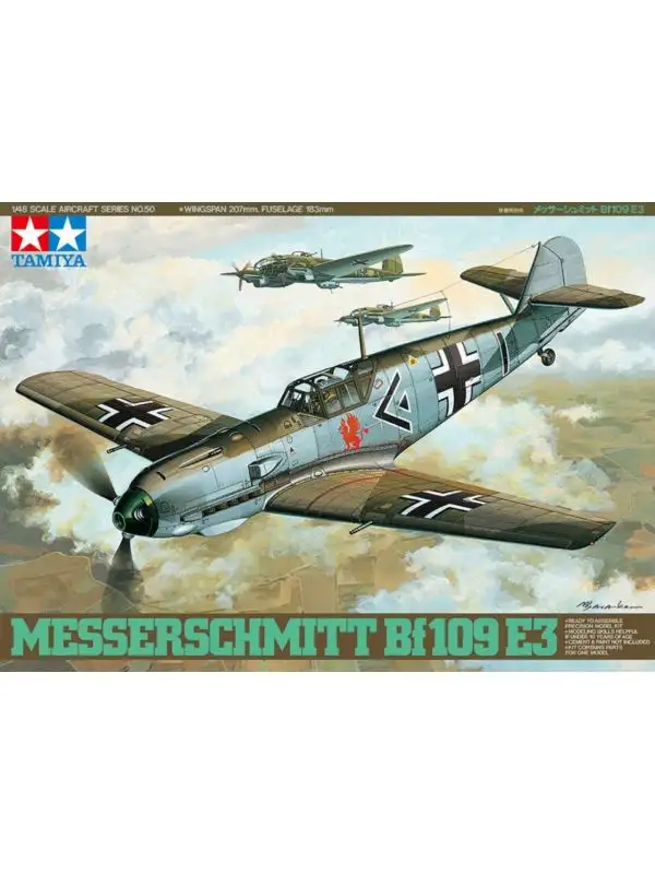 Tamiya 61050 Bf-109E-3 Messerschmitt 1/48 Scale Plastic Model Kit