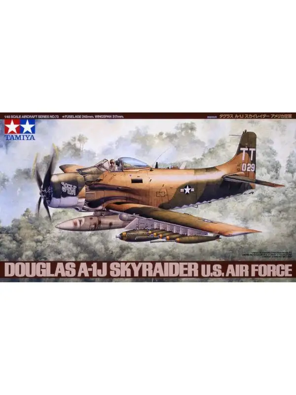 Tamiya 61073 Douglas A-1J Skyraider 1/48 Scale Plastic Model Kit